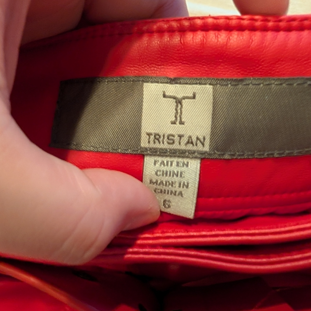 💥SALE💥Tristan Vibrant Red Midi Skirt - Picture 3 of 5